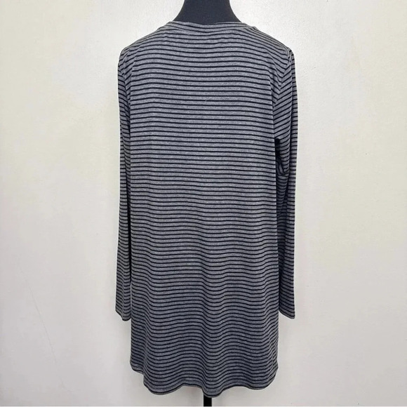 Eileen Fisher  Womens Medium Striped Long-Sleeve Tunic - Picture 3 of 16